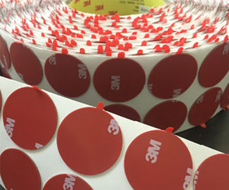 Trung Quốc Chết cắt băng dính hình dạng tùy chỉnh băng dính chấm tròn với các tab nhà cung cấp