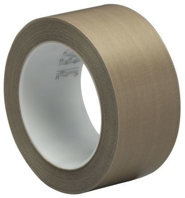 Nhiệt độ cao PTFE Teflon sợi Thủy tinh vải băng trong màu nâu sử dụng cho nhiệt niêm phong máy nhà cung cấp