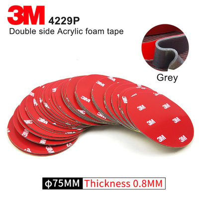 Băng keo hai mặt 3M 4229P | Cắt theo yêu cầu | Bọt Acrylic | 75MM | Hình tròn | Xám | Băng keo ô tô nhà cung cấp